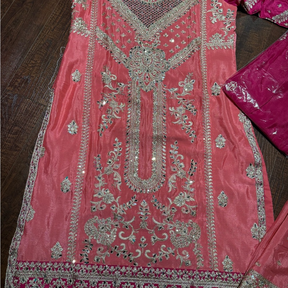 Embellished Pink Traditional Dress